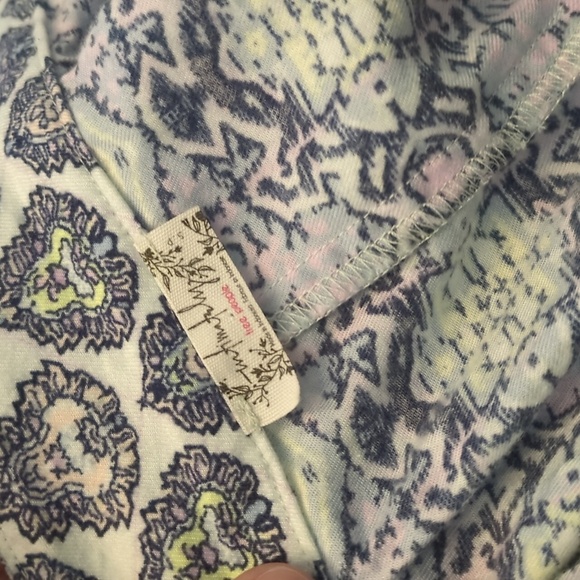 Free People Holibabe Sleeping Lounging Patterned Harem Boho Pants Sz Small - Picture 8 of 9